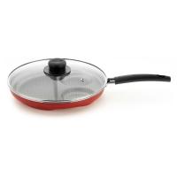 Frigideira Multiflon Breakfast Antiaderente Ultra 7 Vermelha com Tampa - 27 cm - 2
