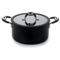 Conjunto de Panelas 4 Peças Multiflon Dom com Revestimento Antiaderente Quartzo 7 Camadas e Tampas com Saída de Vapor - Preto - 2