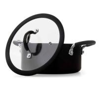 Conjunto de Panelas 4 Peças Multiflon Dom com Revestimento Antiaderente Quartzo 7 Camadas e Tampas com Saída de Vapor - Preto - 3