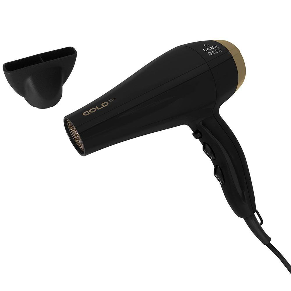 Secador de Cabelos GA.MA Italy Gold Íon Motor AC Profissional 2200W - Preto - 2