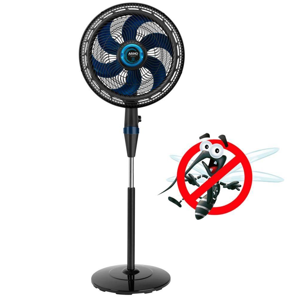 Ventilador de Coluna Arno Xtreme Force Breeze VB5C 40cm Repelente Líquido e 6 Pás - Preto - 2