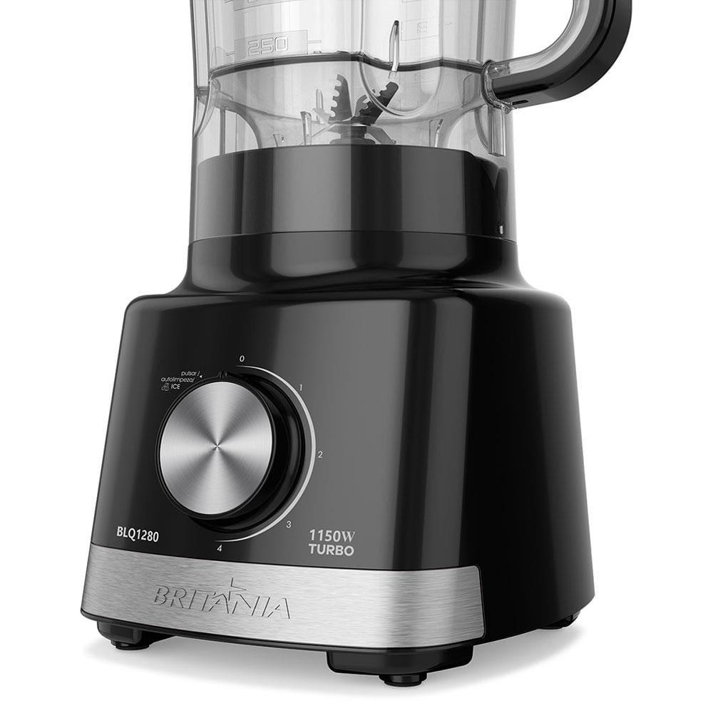 Liquidificador Britânia BLQ1280P 1150 W com 4 Velocidades - Preto - 8