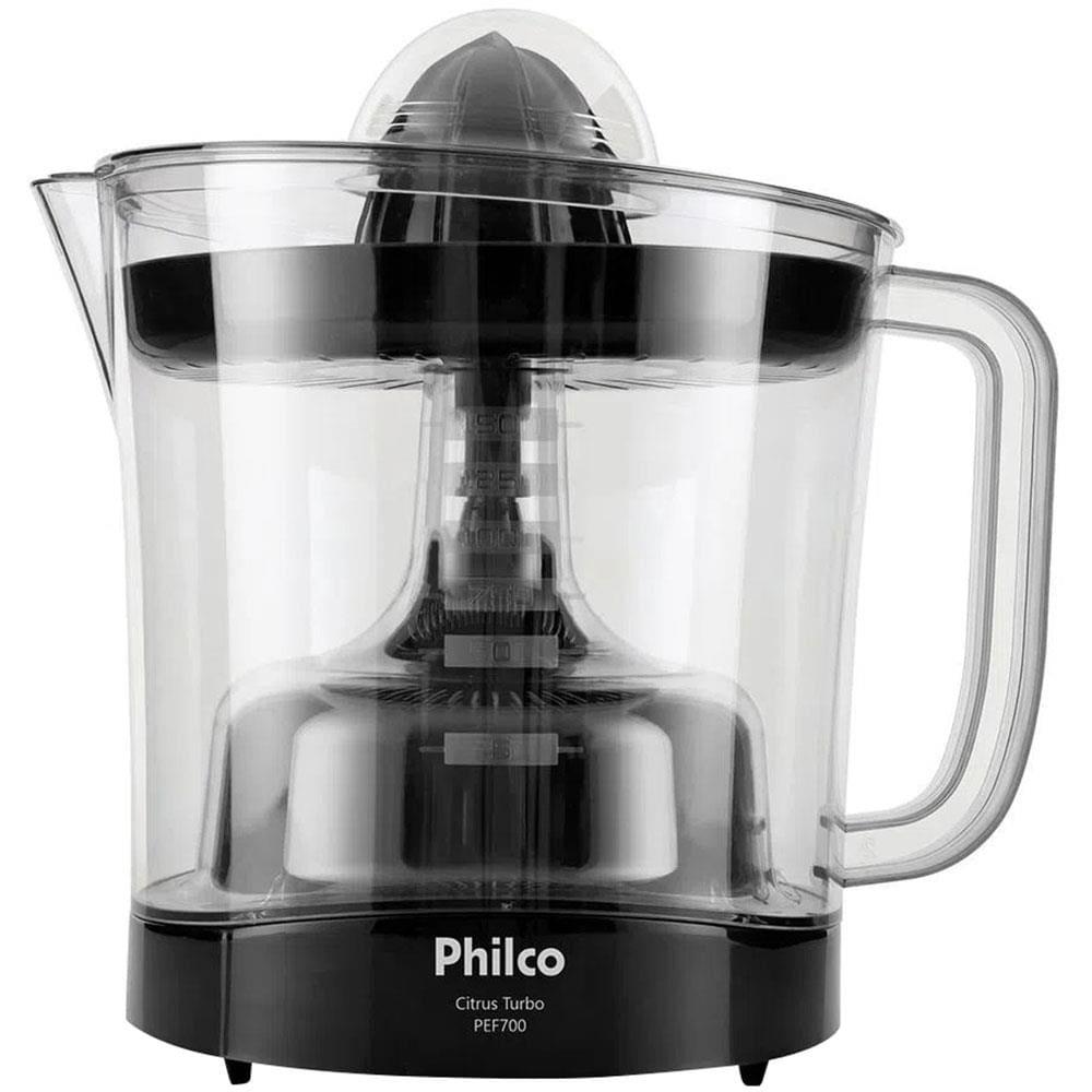 Espremedor de Frutas Philco Citrus Turbo PEF700P com 2 Cones 1,5L e 70 W - Preto - 1