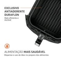 Fritadeira Elétrica Sem Óleo Air Fryer Mondial AFN-60 6L Preta/Inox - 6