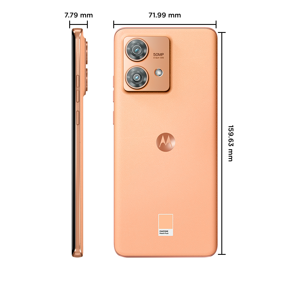 Smartphone Motorola Edge 40 Neo 5G Peach Fuzz 256GB 10GB (8GB RAM + 2GB Ram Boost) 50MP Ultra-Pixel AI Camera IP68 NFC - 9