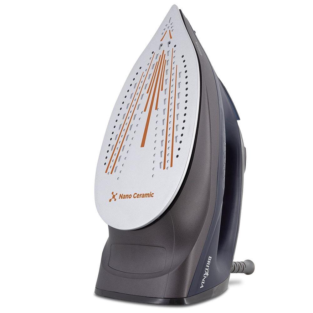 Ferro de Passar a Vapor Britânia BFV2000P com Spray e Base em Cerâmica - Azul - 8
