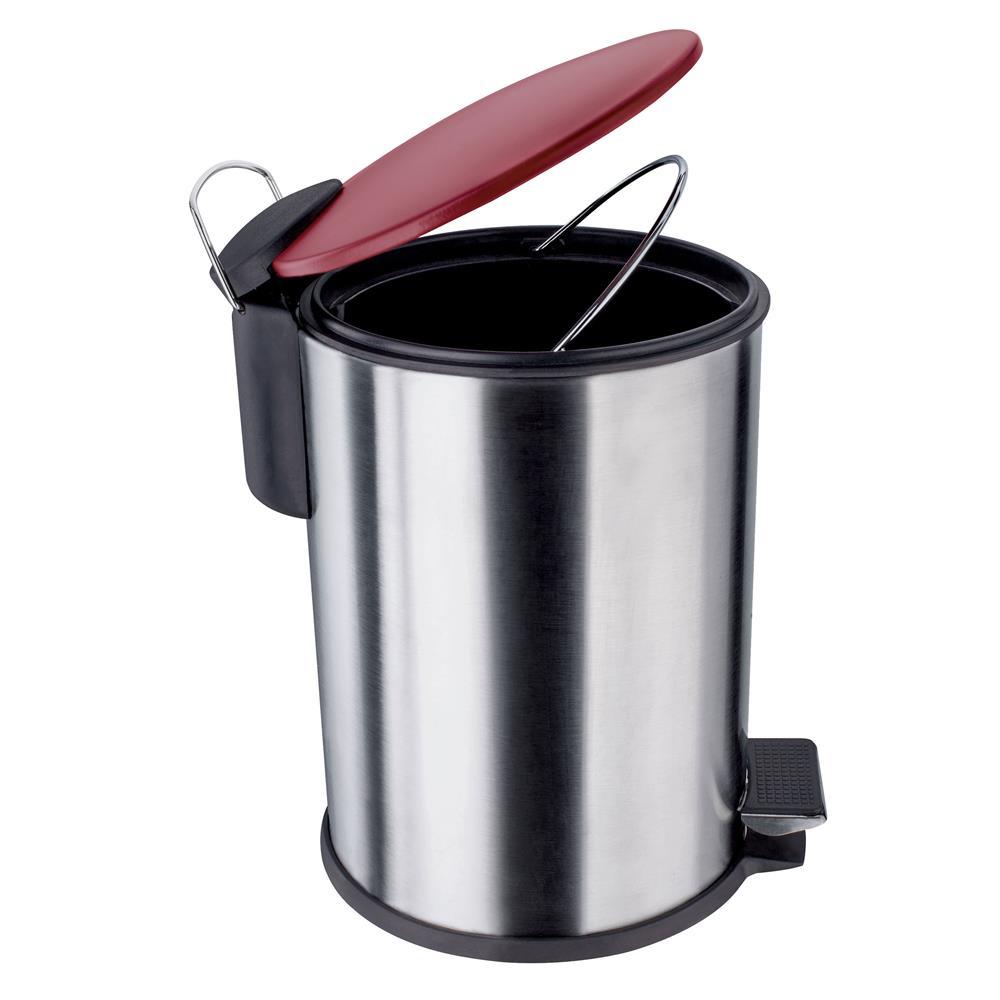 Lixeira Euro Home com Pedal LIX2317-VM em Inox e PP – 3 L - 2