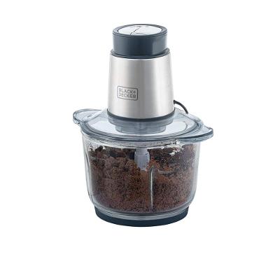 Miniprocessador de Alimentos Black Decker MP300G Antiaderente em Inox, Modo de 2 ou 4 Lâminas com 2 Velocidades - 300W
