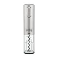 Abridor de Vinho à Bateria Black Decker Gourmand Gris W10, Saca Rolhas com Carregamento USB - Inox - 1