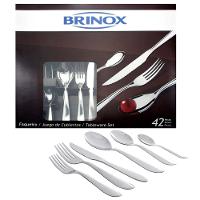 Faqueiro Brinox Bellagio em Aço Inox 5103/118 - 42 peças - 1