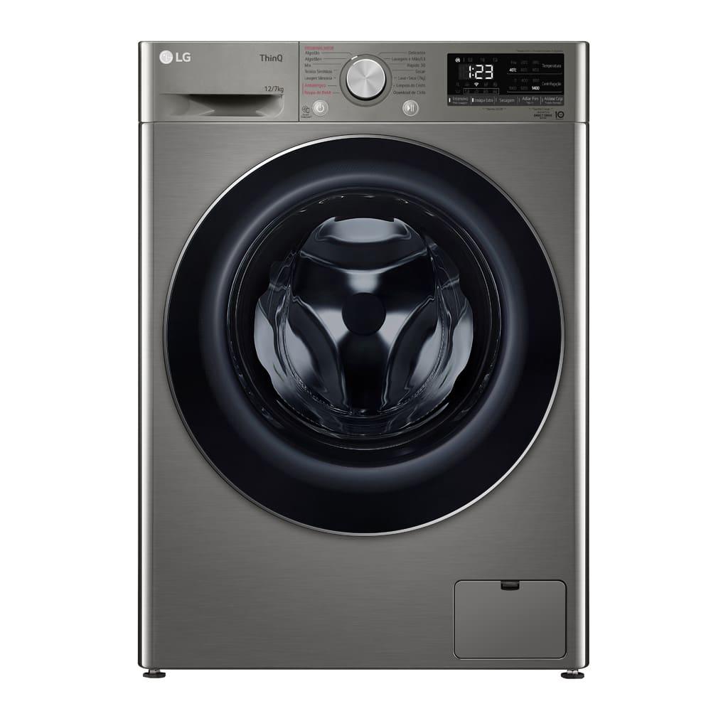 Lava e Seca LG 12Kg/7Kg Smart VC4 com Inteligência Artificial AI DD™ CV5012PC4 - Inox - 1