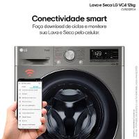 Lava e Seca LG 12Kg/7Kg Smart VC4 com Inteligência Artificial AI DD™ CV5012PC4 - Inox - 8