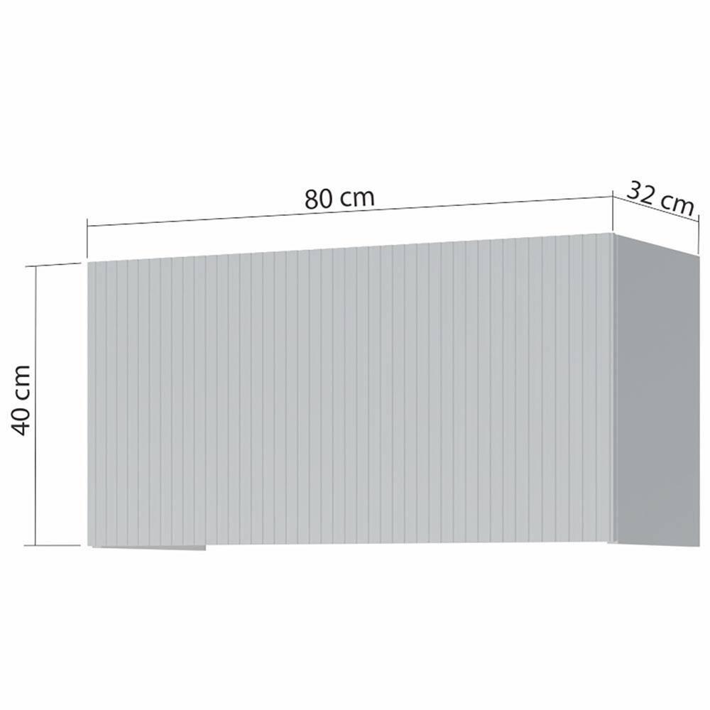 Armário de Geladeira Nesher Rainha em MDF 15mm com 1 Porta e 1 Prateleira - 80cm de largura - 2