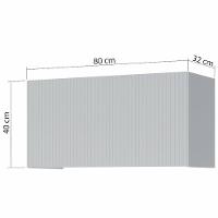 Armário de Geladeira Nesher Rainha em MDF 15mm com 1 Porta e 1 Prateleira - 80cm de largura - 2