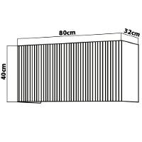 Armário de Geladeira Nesher Rainha em MDF 15mm com 1 Porta e 1 Prateleira - 80cm de largura - 4