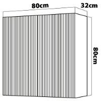 Armário Aéreo Nesher Rainha em MDF 15mm com 2 Portas e 1 Prateleira - 80cm de largura - 4