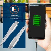 Cabo USB-C ESC06WT em Nylon Trançado Geonav – 1,2 metro - 9
