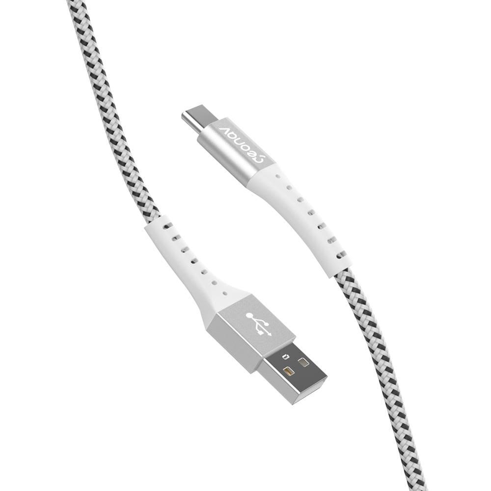 Cabo USB-C ESC05WT em Nylon Trançado Geonav – 1,2 metro - 4