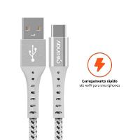 Cabo USB-C ESC05WT em Nylon Trançado Geonav – 1,2 metro - 6