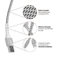 Cabo USB-C ESC05WT em Nylon Trançado Geonav – 1,2 metro - 8