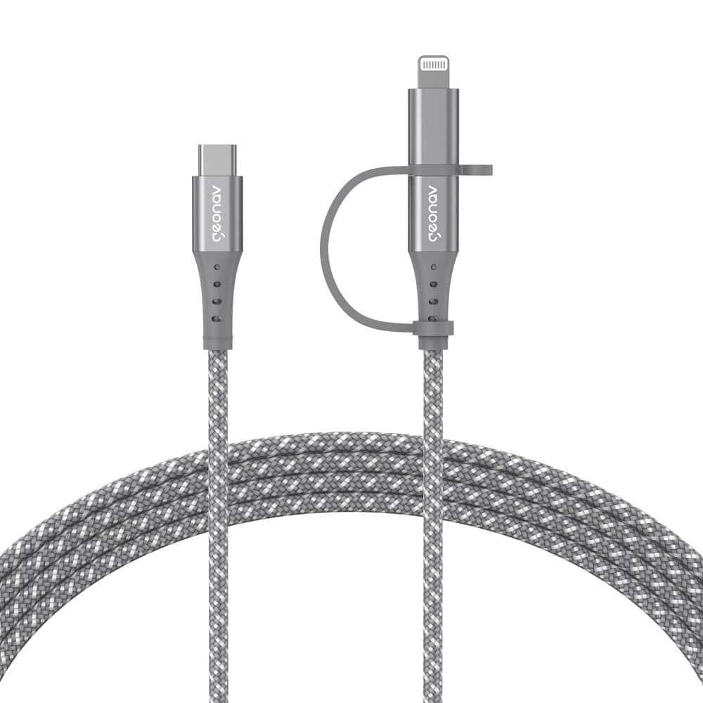 Cabo 2 em 1 USB-C Lightning LC21GR Geonav - 1,5m - 1
