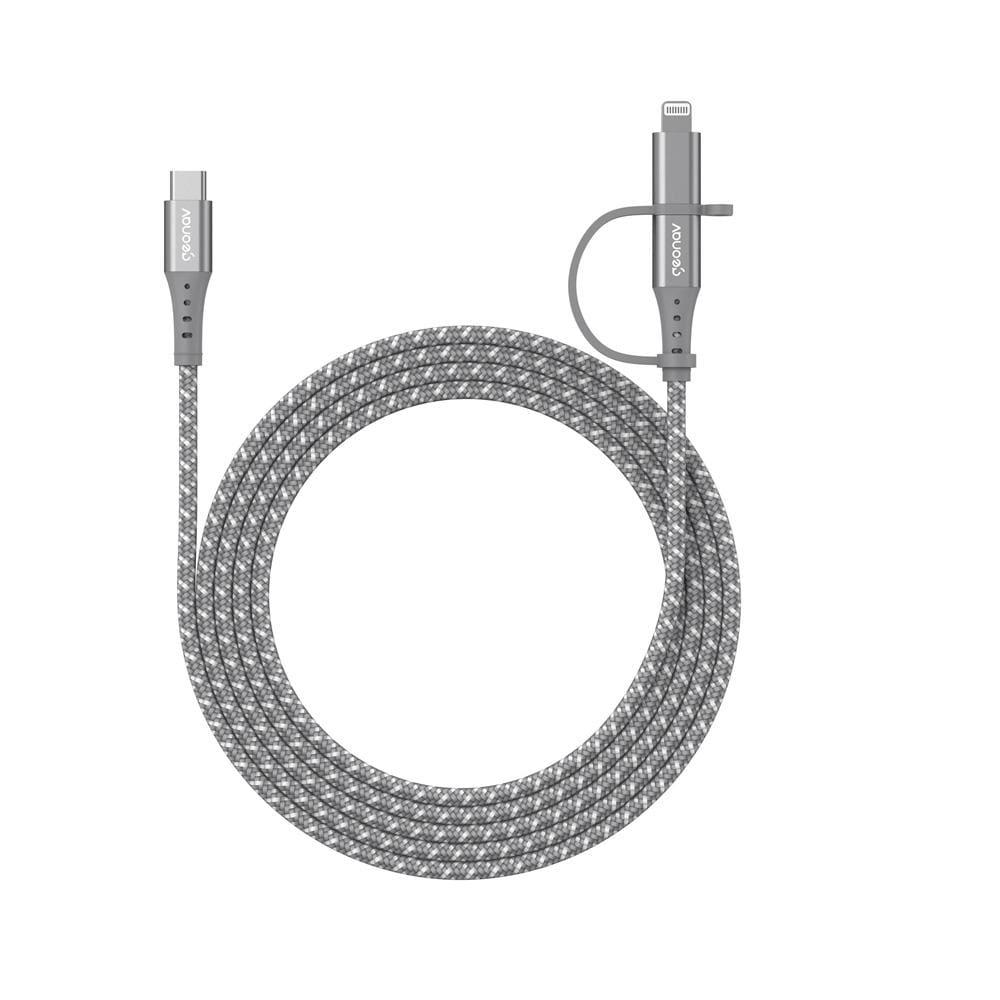Cabo 2 em 1 USB-C Lightning LC21GR Geonav - 1,5m - 4