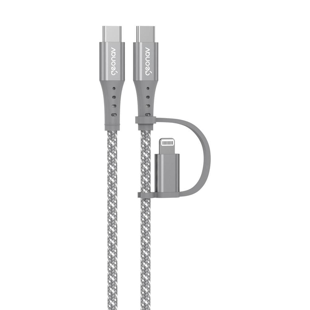 Cabo 2 em 1 USB-C Lightning LC21GR Geonav - 1,5m - 6