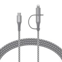 Cabo 2 em 1 USB-C Lightning LC21GR Geonav - 1,5m - 1
