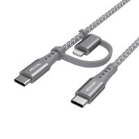 Cabo 2 em 1 USB-C Lightning LC21GR Geonav - 1,5m - 2