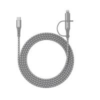 Cabo 2 em 1 USB-C Lightning LC21GR Geonav - 1,5m