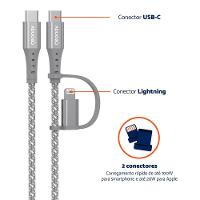 Cabo 2 em 1 USB-C Lightning LC21GR Geonav - 1,5m - 7