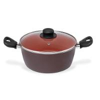 Caçarola Terracota Multiflon com Antiaderente de Alumínio - 24cm - 1