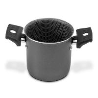 Mini Cuscuzeira Multiflon em Alumínio com Cabo TPA Versátil - Cinza - 3