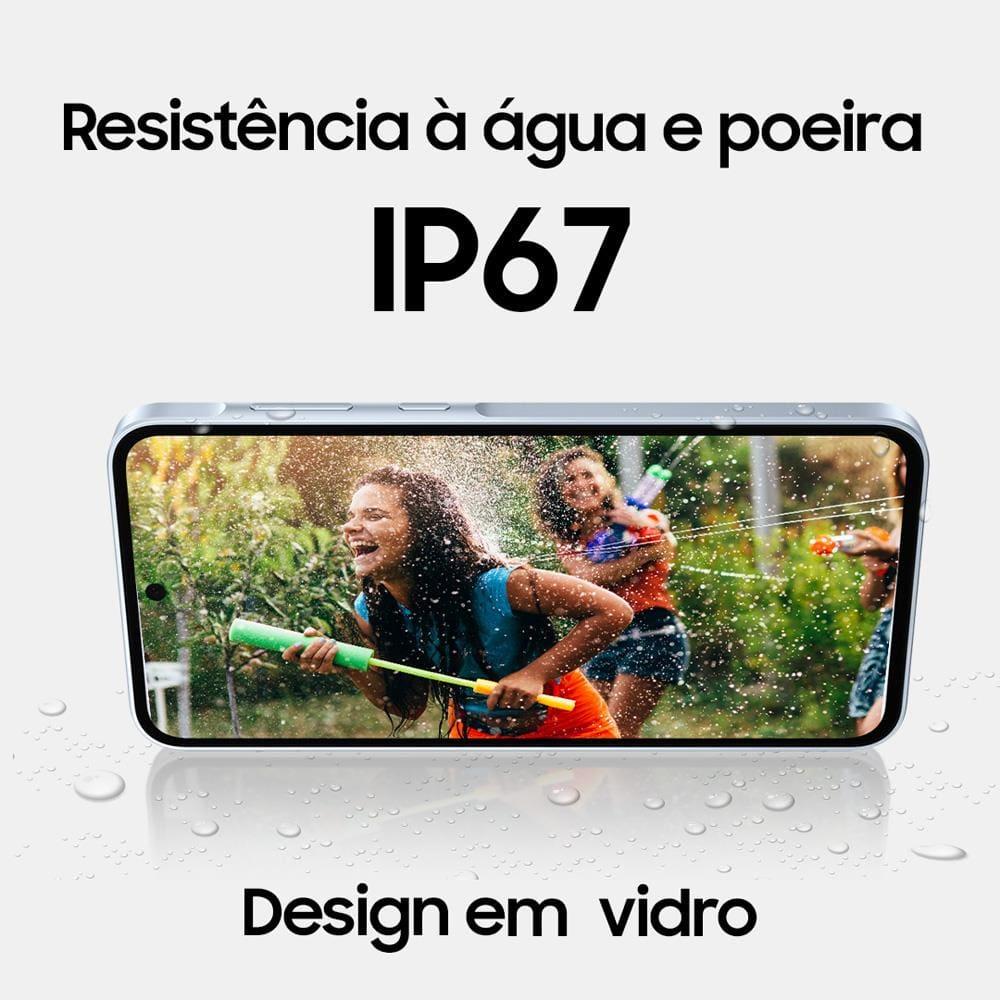 Smartphone Samsung Galaxy A35 5G 256GB Azul Escuro 8GB RAM Câmera Tripla Traseira de até 50MP Selfie de 13MP Tela super AMOLED de 6.6” - 4