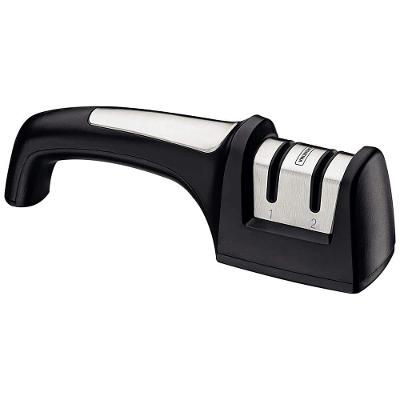 Afiador de Facas Tramontina Profio Diamantado com Suporte em ABS e Aço Inox Preto