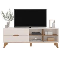 Rack Artely Verona com 180 cm de Largura, 2 Gavetas, Ideal para TV de Até 75” - 2