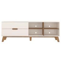 Rack Artely Verona com 180 cm de Largura, 2 Gavetas, Ideal para TV de Até 75”