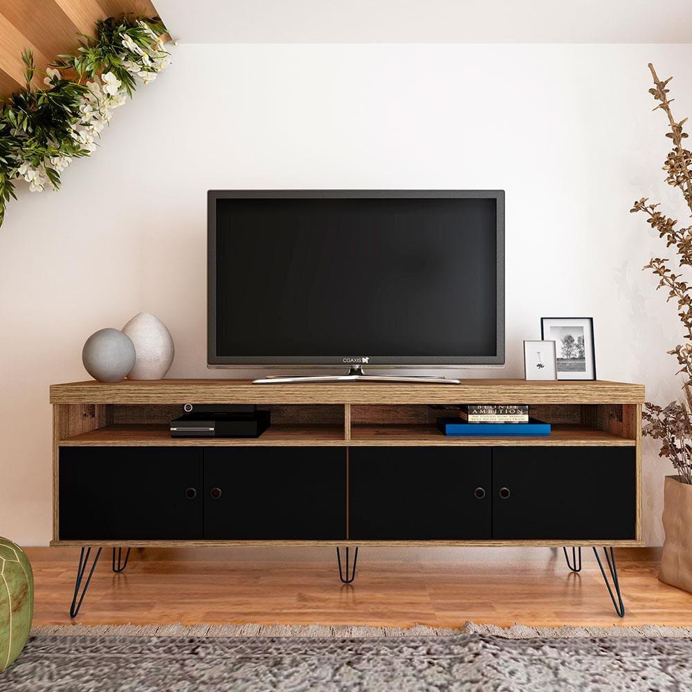 Rack Artely Liberty com 160cm de Largura, 4 Portas, Ideal para TV de Até 65" - 1