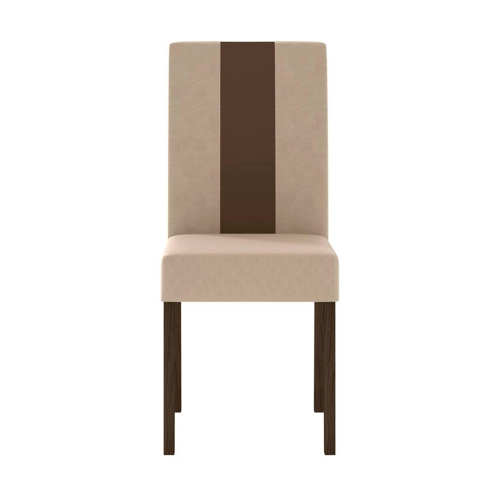 Mesa de Jantar Retangular Poliman Belle com Tampo de Vidro e 4 Cadeiras Revestidas em Suede - 7