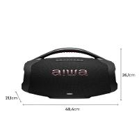Caixa de Som Aiwa Boombox Plus com 3 Alto-falantes Bivolt e com Proteção IP66 Contra Água e Poeira AWS-BBS-01B - 200W - 6