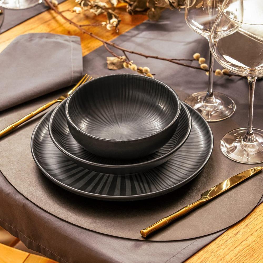 Aparelho de Jantar Oxford Onix em Cerâmica com 20 peças - 2