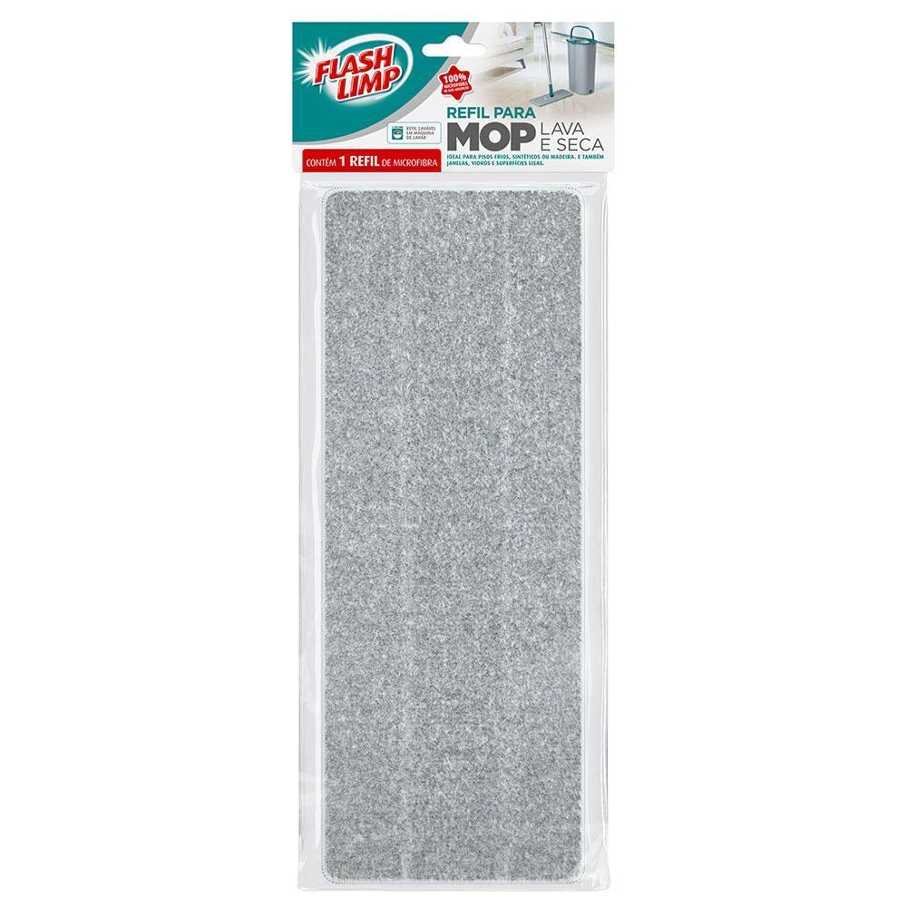 Refil para Mop FlashLimp Lava e Seca - Cinza - 3
