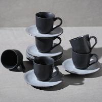 Conjunto de Xícaras de Café com Pires Porto Brasil Orgânico Concreto 6 peças - 120 ml - 3