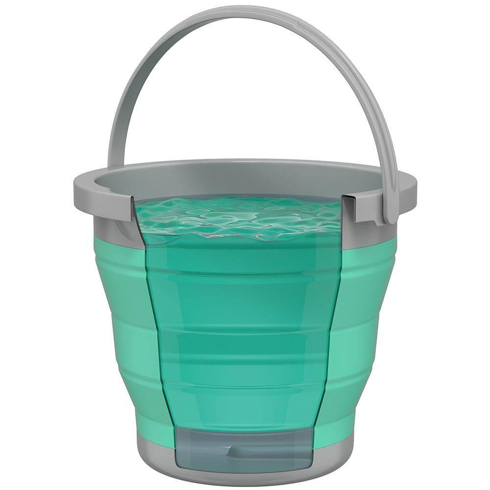 Balde Retrátil FlashLimp 5L - Verde Água - 5