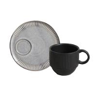 Conjunto de Xícaras de Chá Empilháveis com Pires Porto Brasil Dust 6 peças - 230 ml - 2