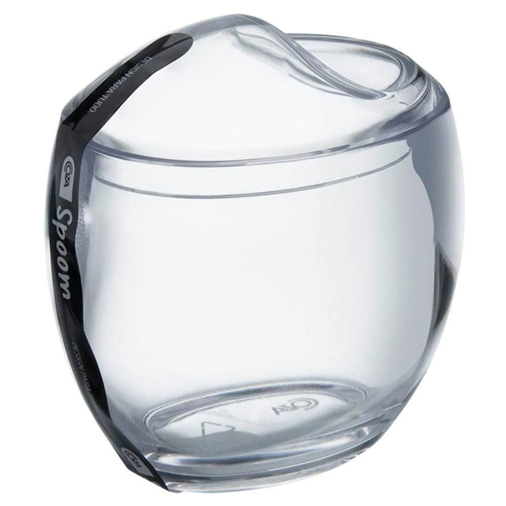 Porta Algodão e Cotonetes Coza Spoom - Cristal - 1