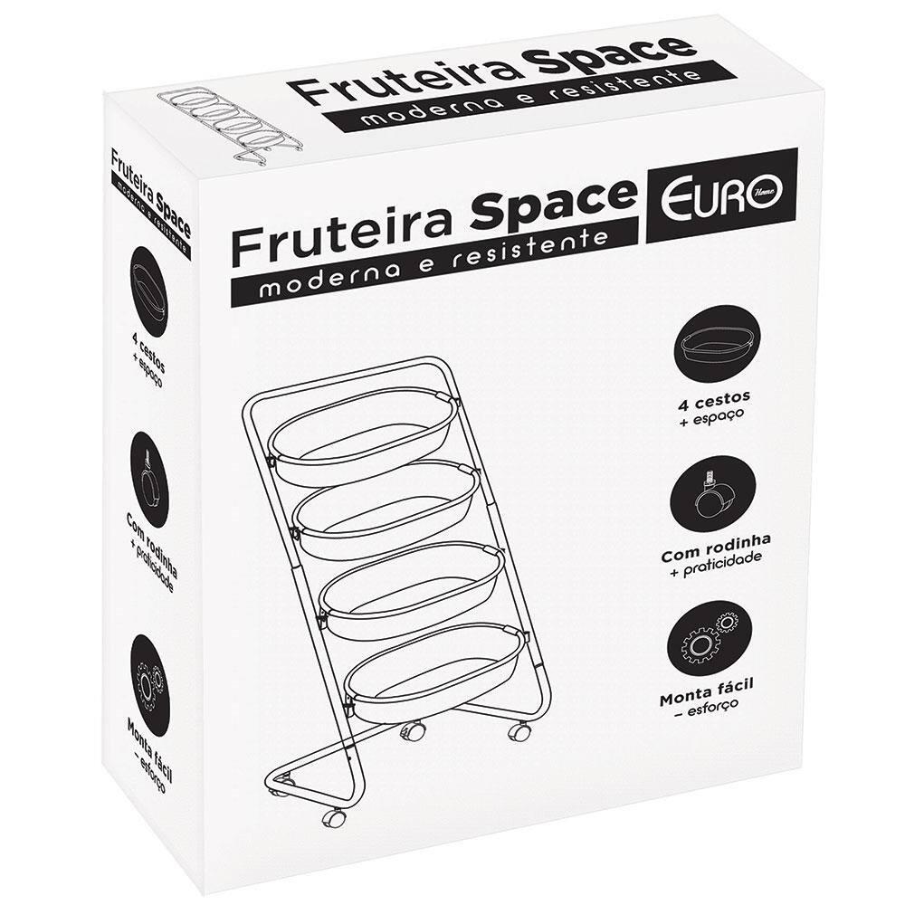 Fruteira Euro Space em Aço com 4 Cestos - 85 cm - 5