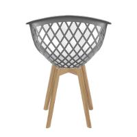 Cadeira de Jantar Web Wood Seat&Co com pés em Madeira - 3