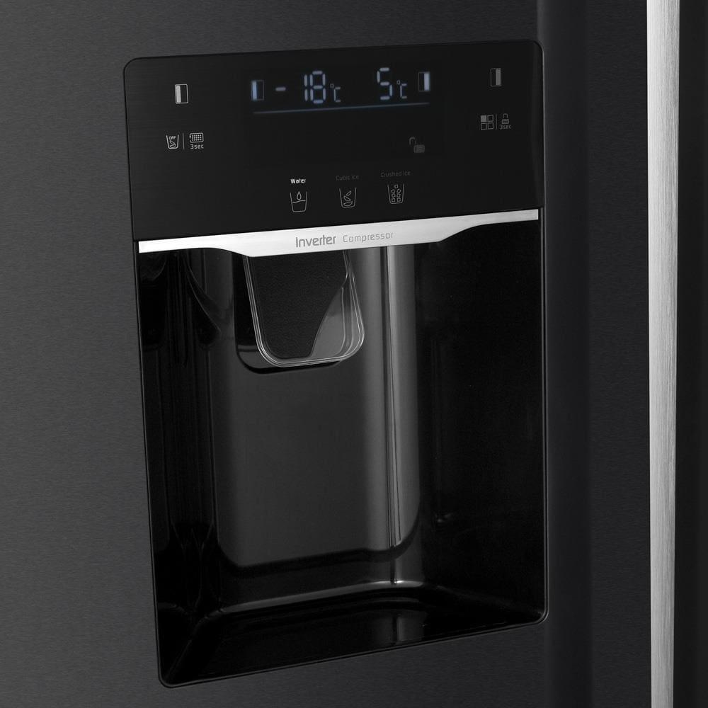 Geladeira TCL Side by Side C516SBIMN Twin Eco Inverter Frost Free Metal Cooling Painel Digital 2 Portas Inox 516L - 5