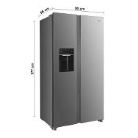 Geladeira TCL Side by Side C516SBIMN Twin Eco Inverter Frost Free Metal Cooling Painel Digital 2 Portas Inox 516L - 9